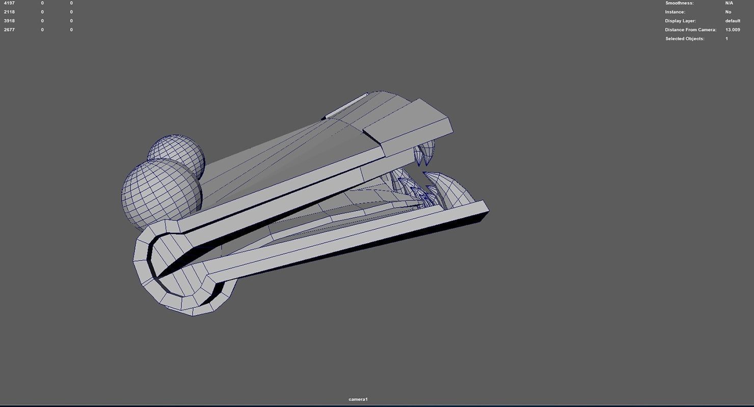 Toothy Book Low-poly 3D model_9