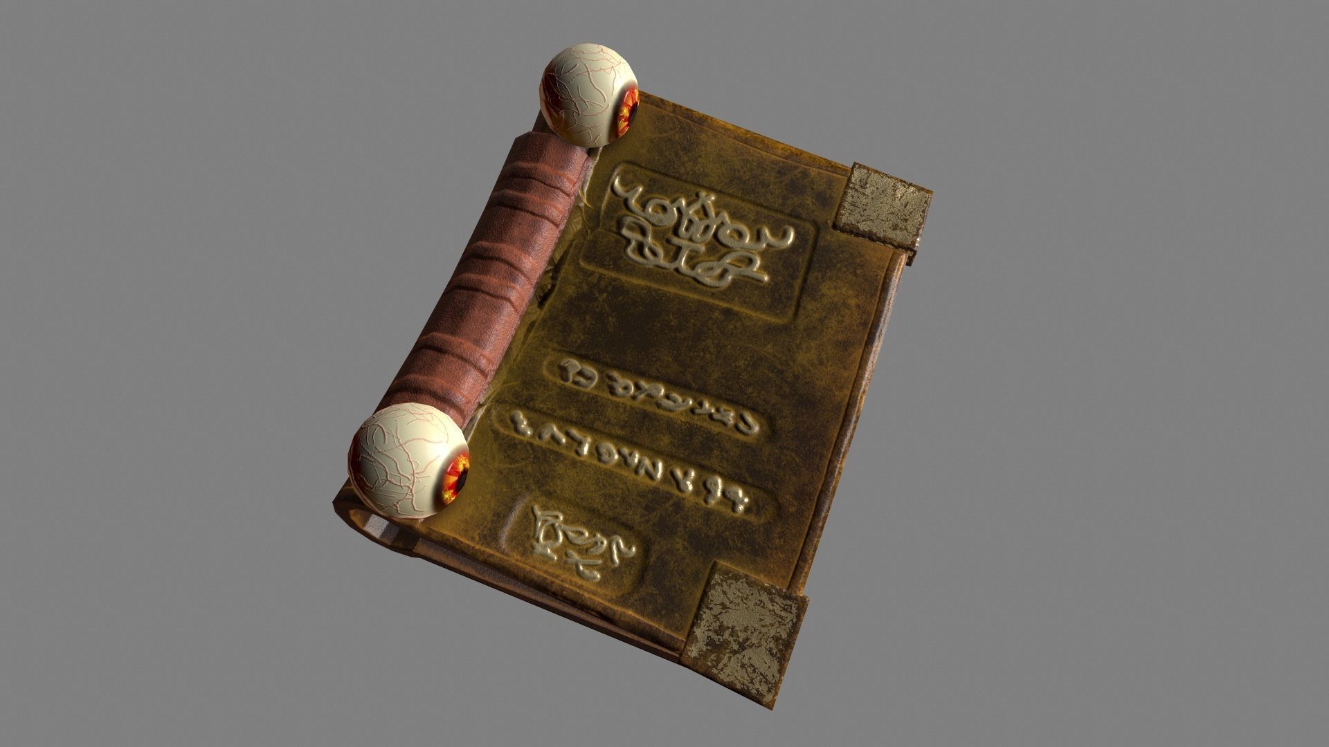 Toothy Book Low-poly 3D model_22