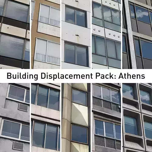 Building Displacement Pack Athens Texture