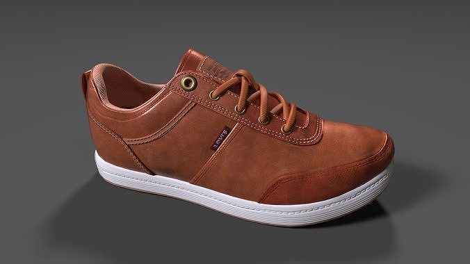 Levis Mens Desoto Burnish Low-Top Sneakers Low-poly 3D model