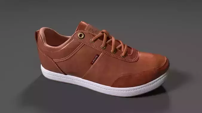 Levis Mens Desoto Burnish Low-Top Sneakers Low-poly 3D model