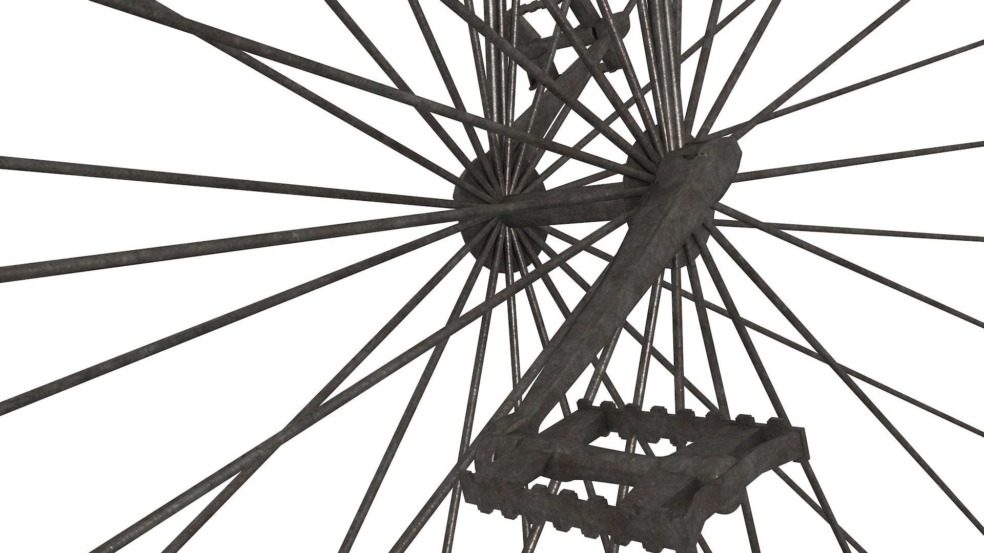 Penny Farthing - PBR 3D model_3