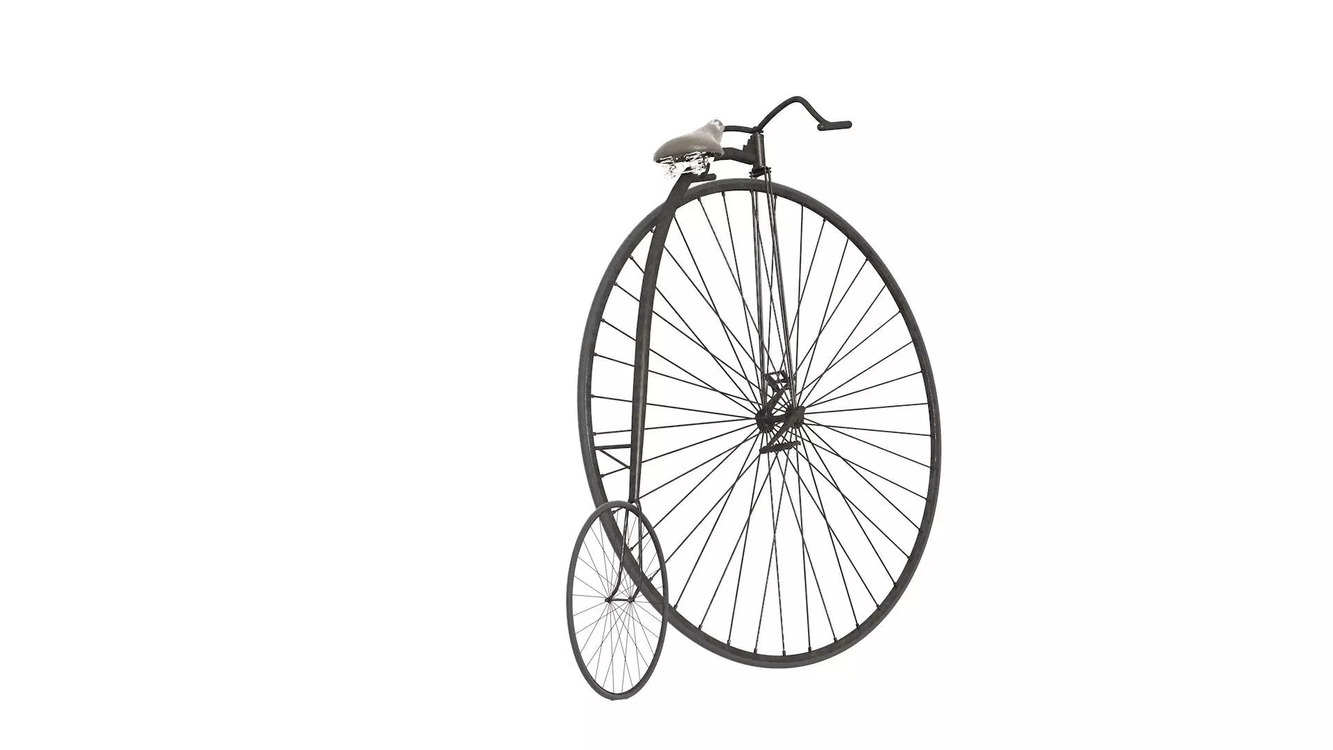 Penny Farthing - PBR 3D model_0