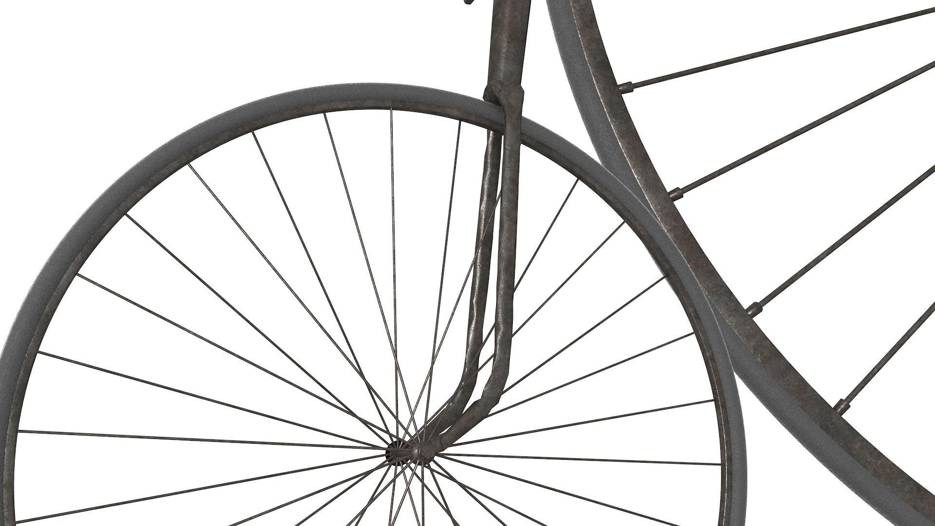 Penny Farthing - PBR 3D model_2