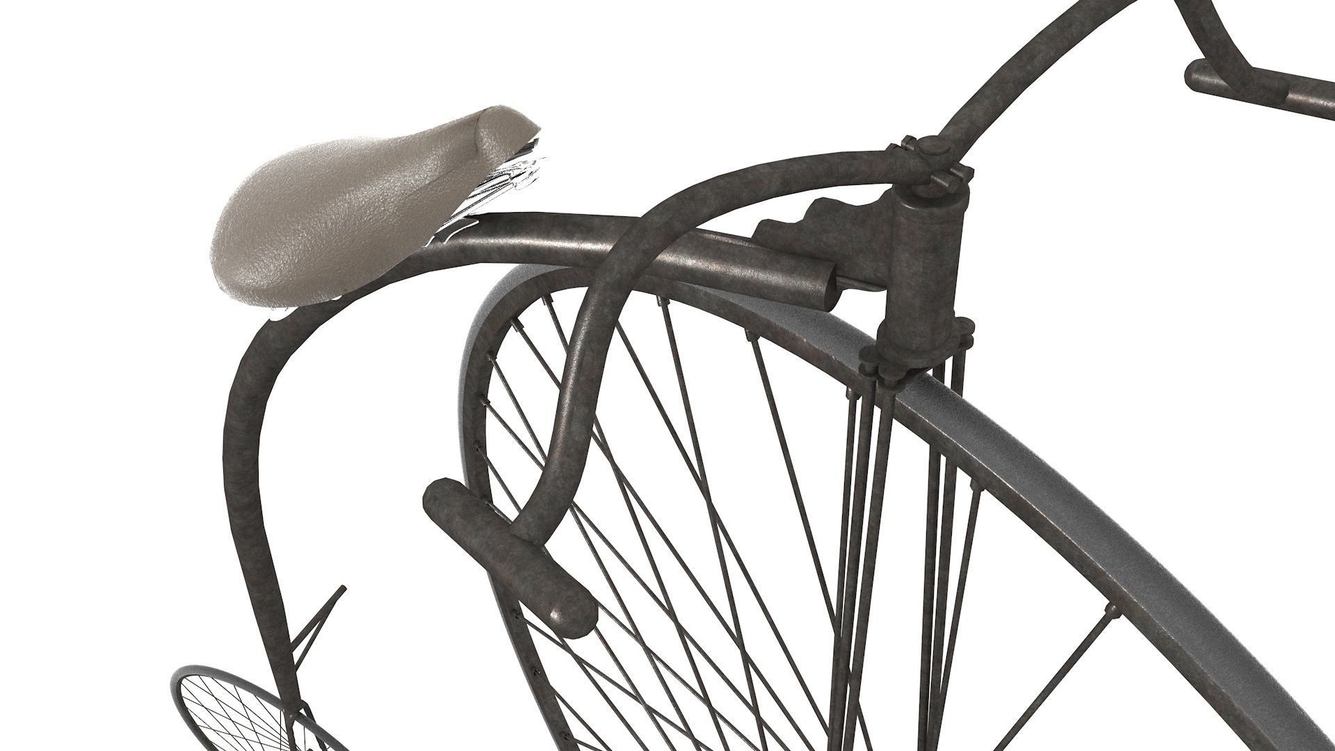 Penny Farthing - PBR 3D model_4
