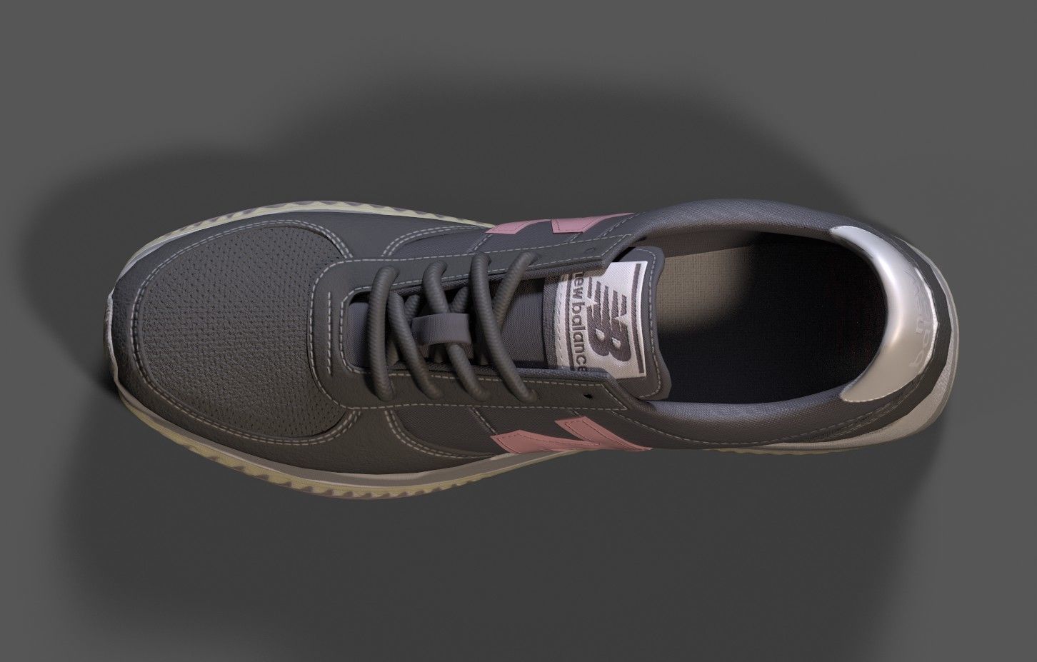 NIKE Womens 220 Casual Sneakers from Finish Line B Low-poly 3D model_2