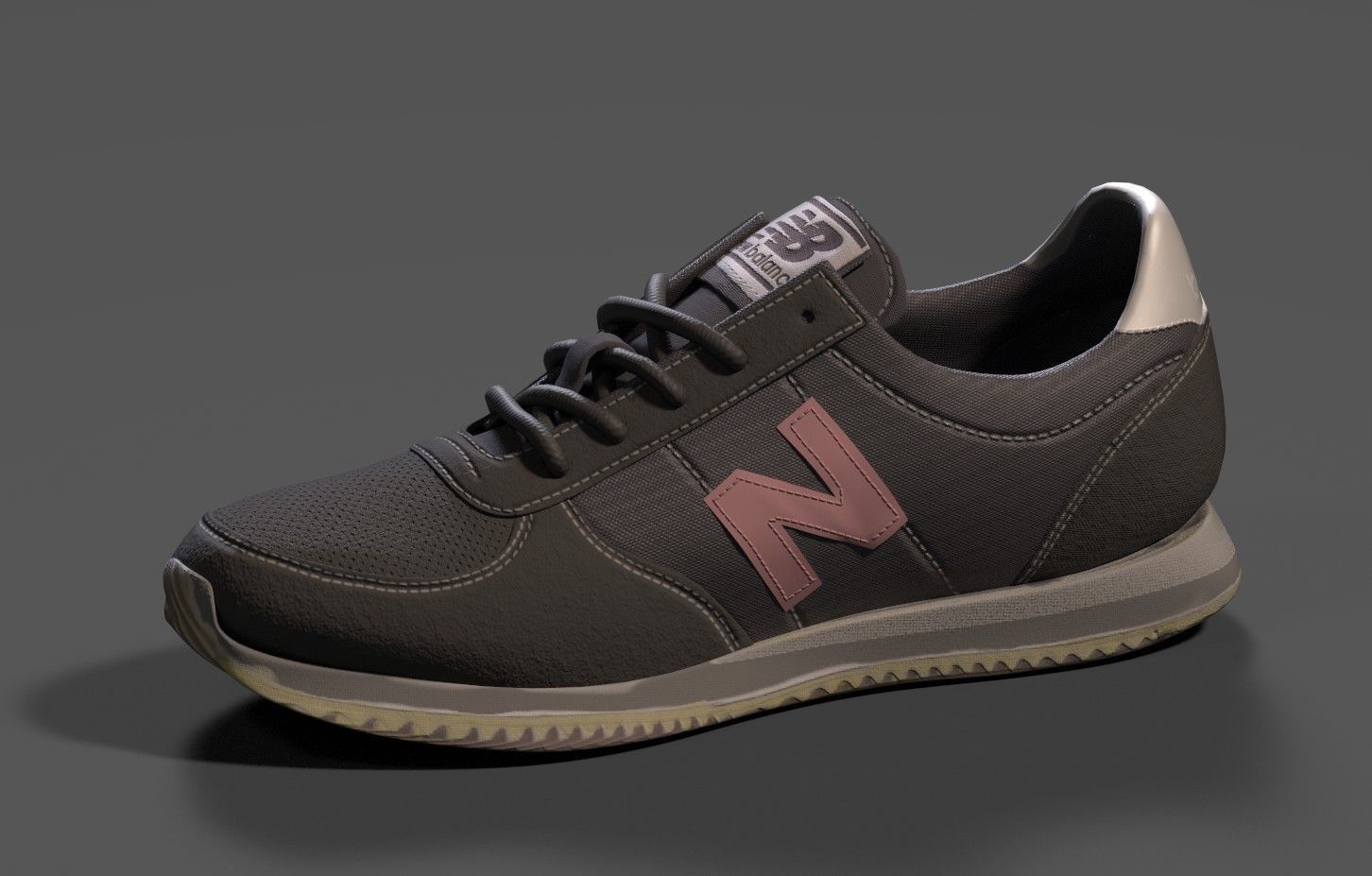 NIKE Womens 220 Casual Sneakers from Finish Line B Low-poly 3D model_1