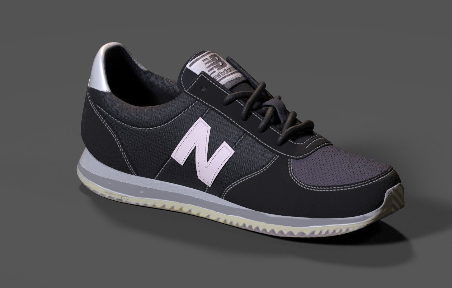 NIKE Womens 220 Casual Sneakers from Finish Line B Low-poly 3D model_4