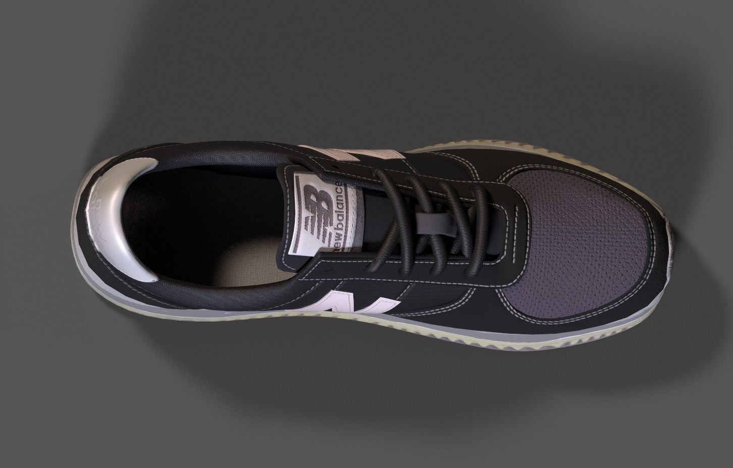 NIKE Womens 220 Casual Sneakers from Finish Line B Low-poly 3D model_7