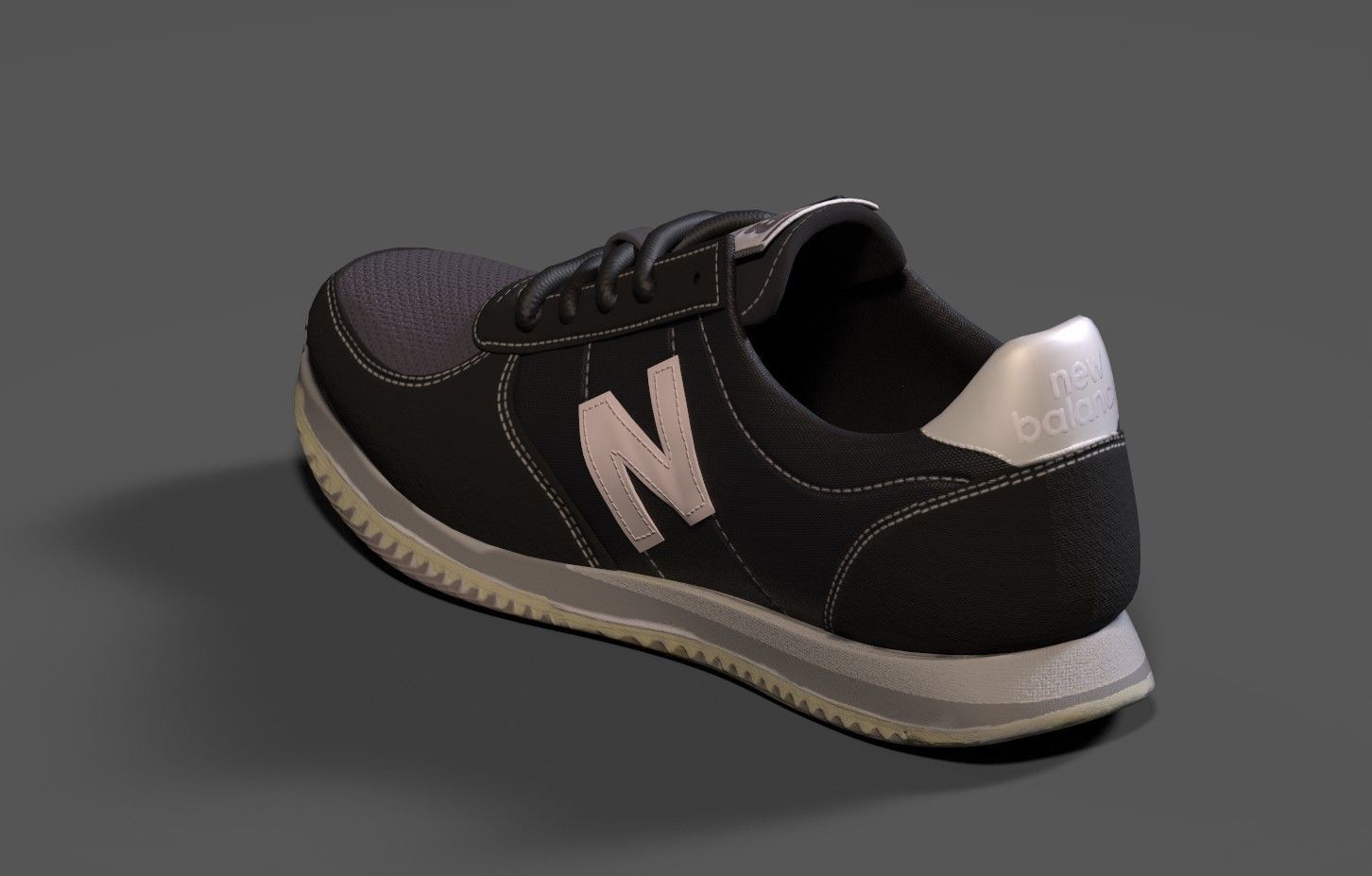 NIKE Womens 220 Casual Sneakers from Finish Line B Low-poly 3D model_6