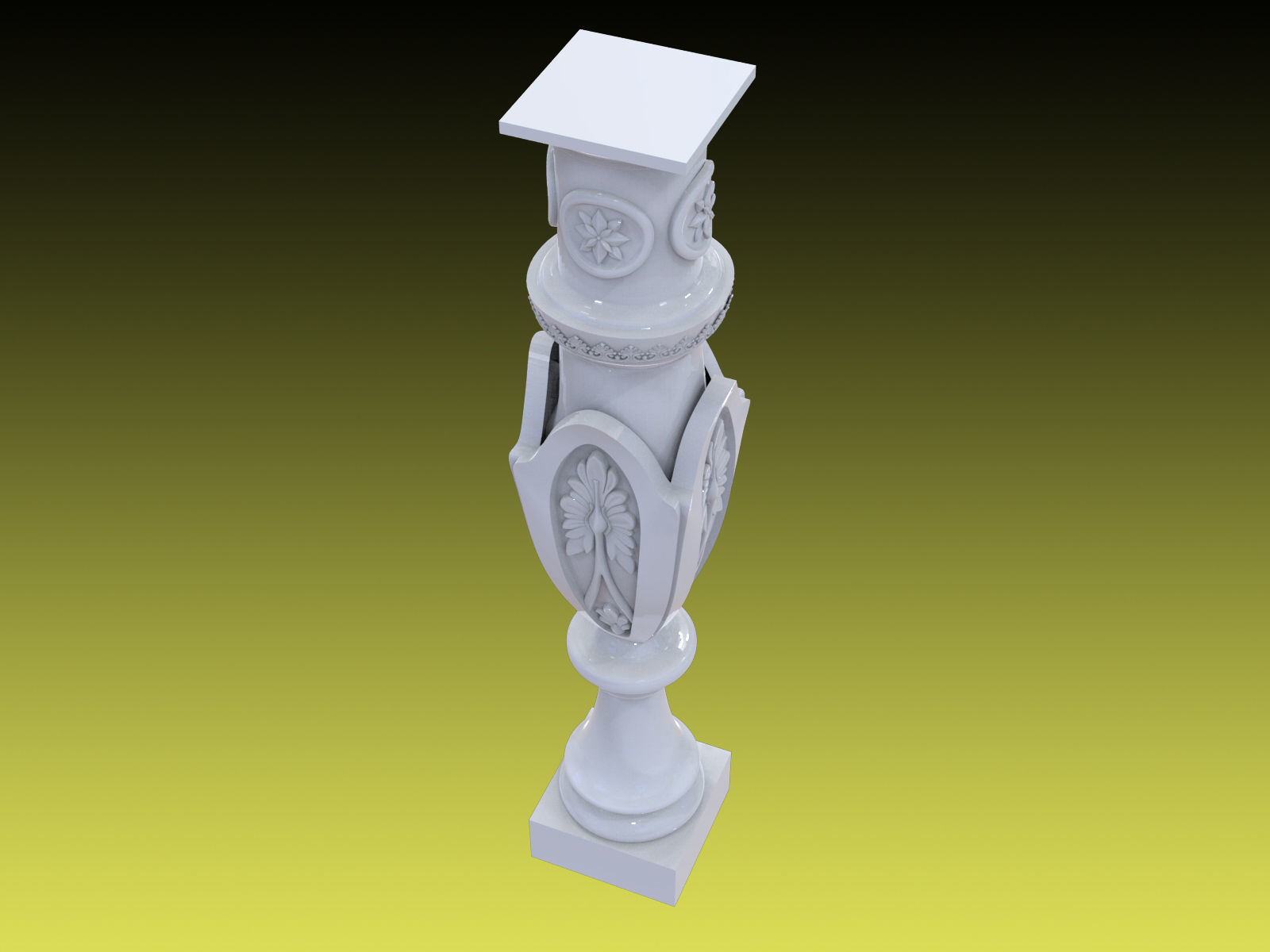 Baluster 01 3D print model_2