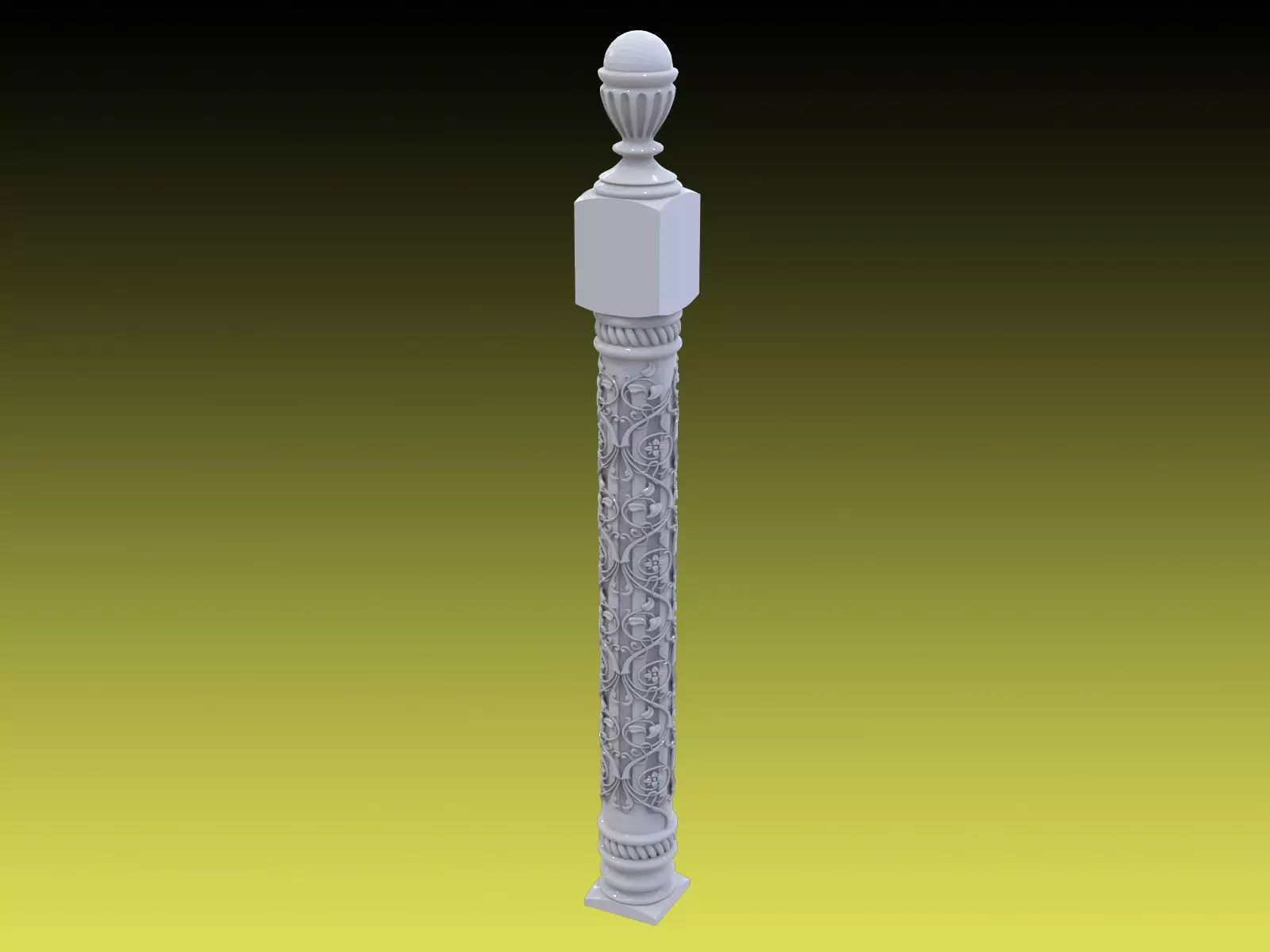 Baluster 02 3D print model_0