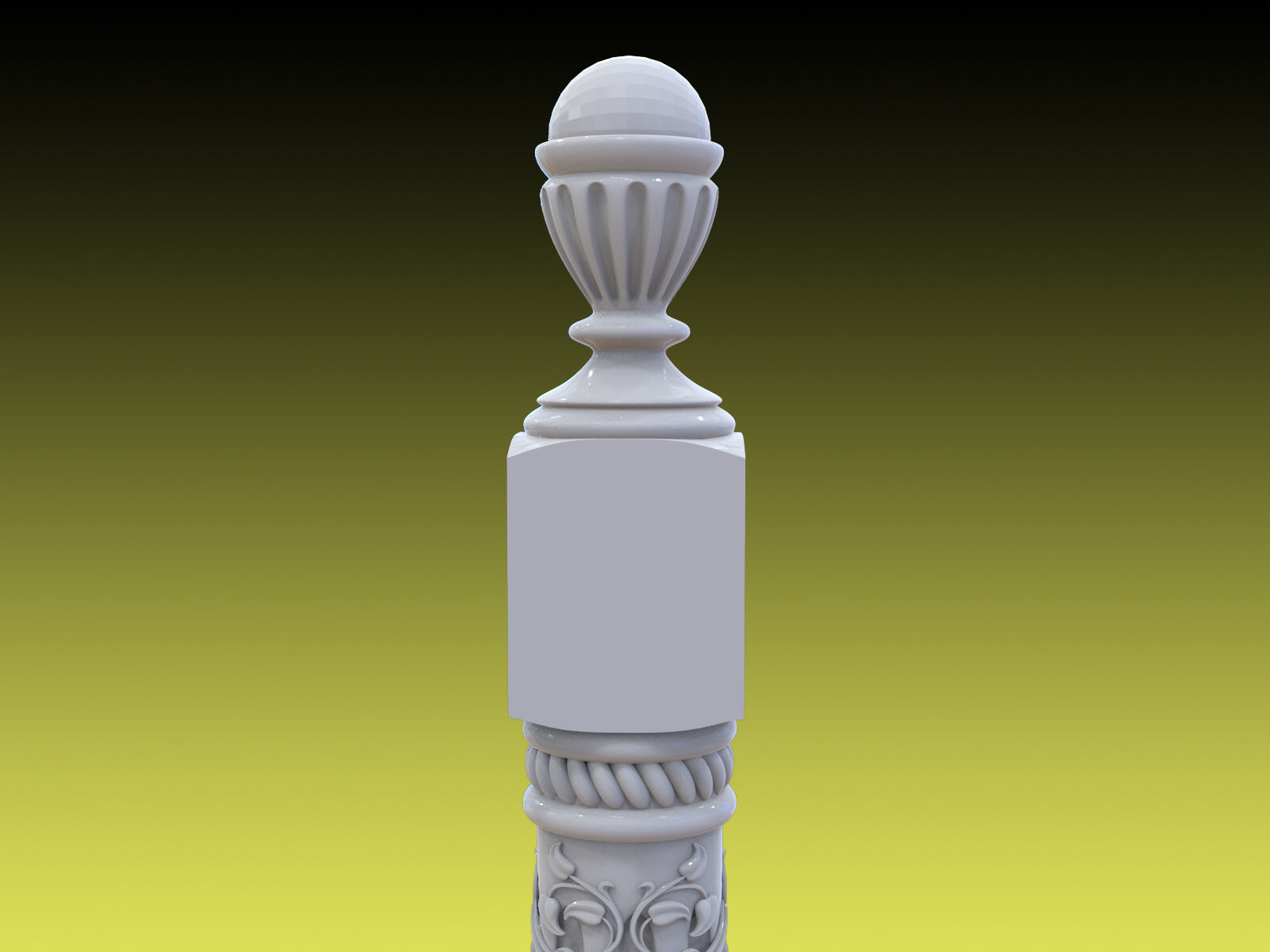 Baluster 02 3D print model_1