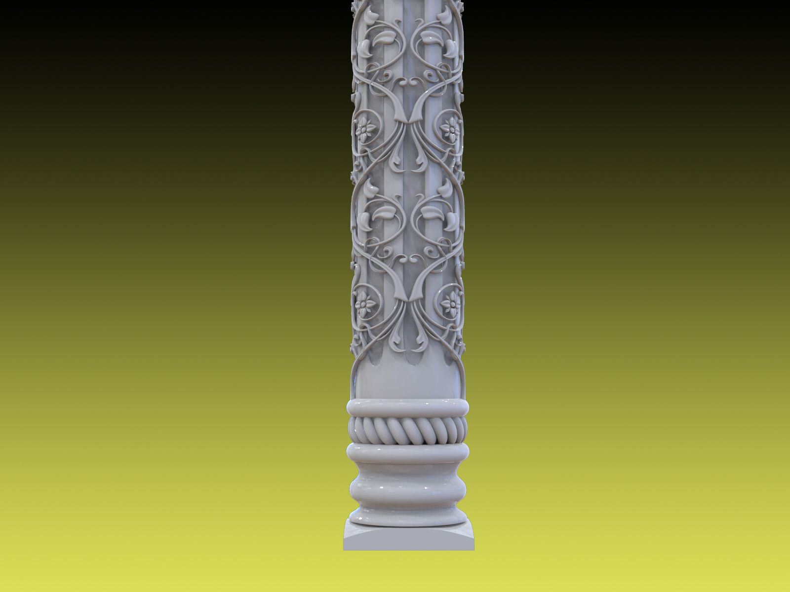Baluster 02 3D print model_2