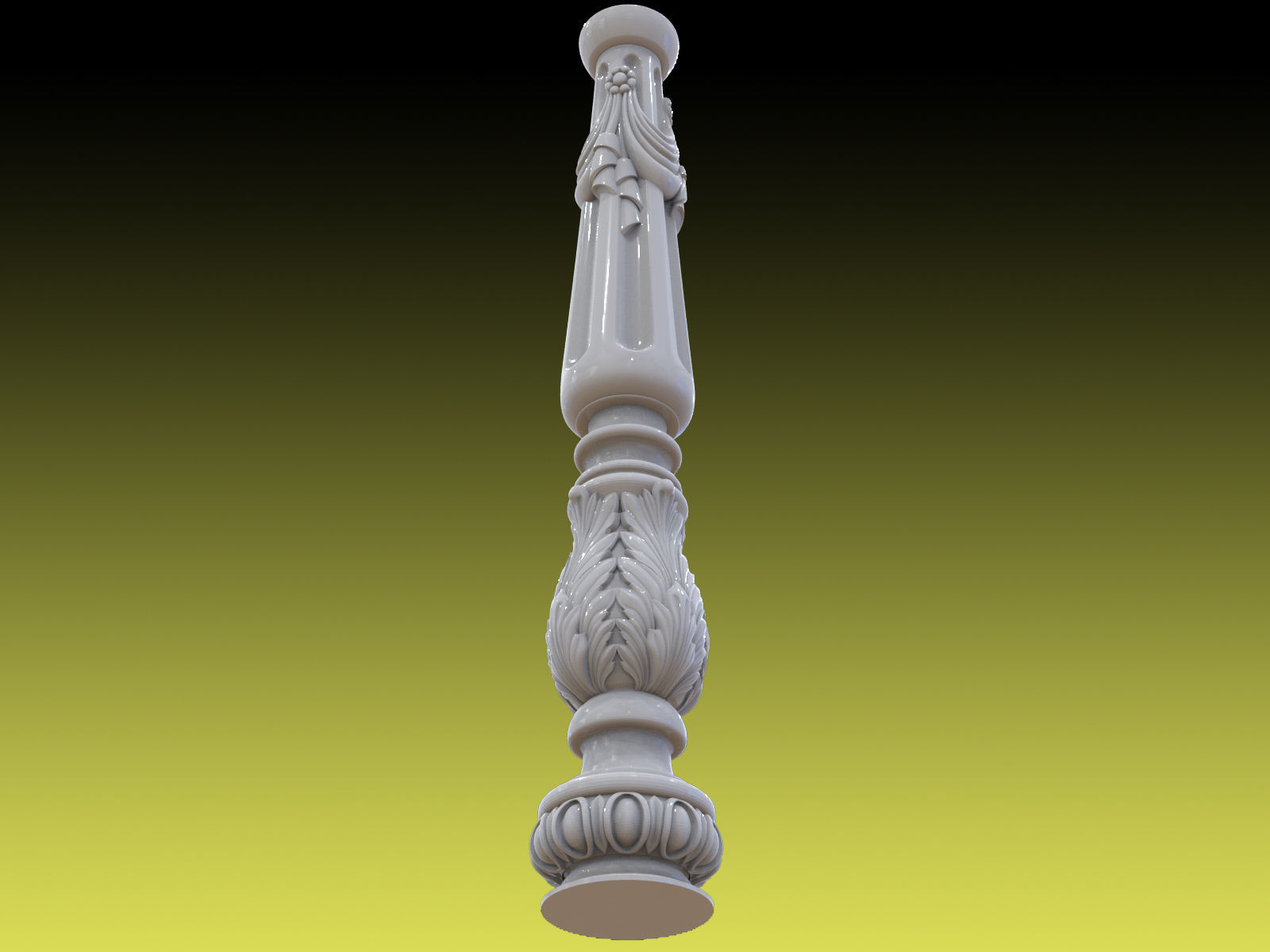 Baluster 04 3D print model_4