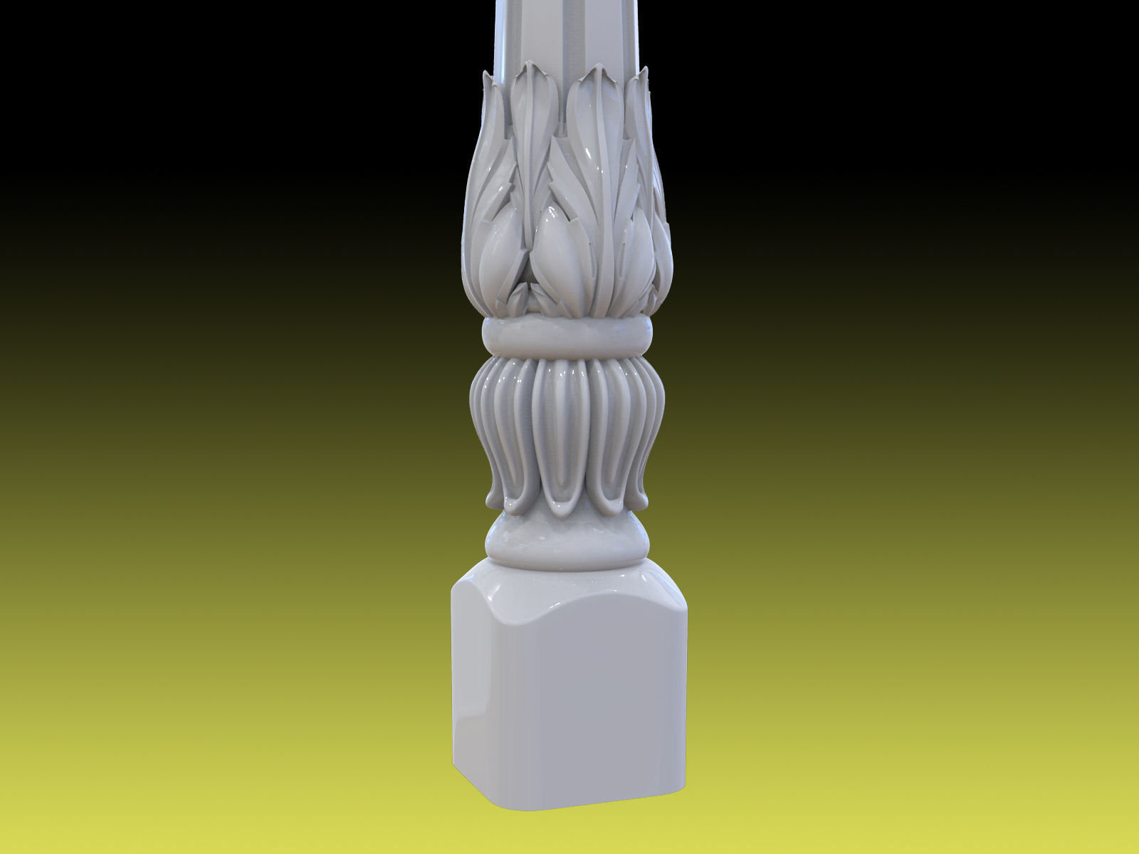 Baluster 05 3D print model_2