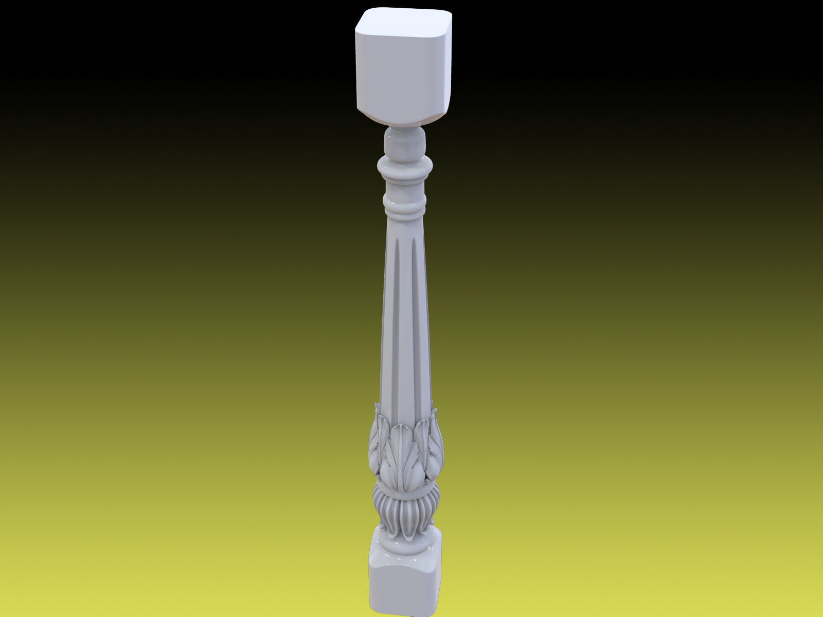 Baluster 05 3D print model_4