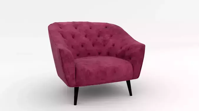 Armchair chair with legs