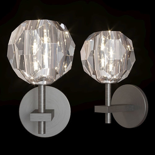 RH BOULE DE CRISTAL SINGLE SCONCE Black  3D model