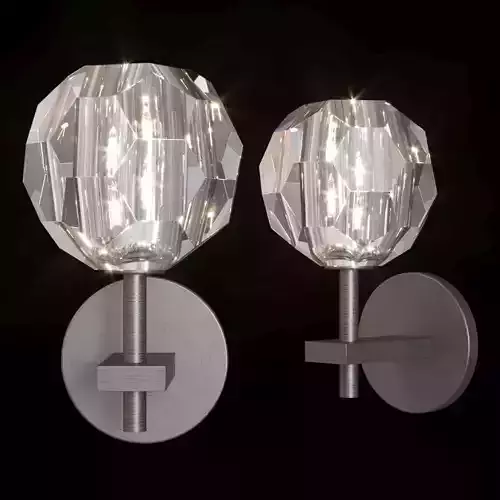 RH BOULE DE CRISTAL SINGLE SCONCE Black  3D model