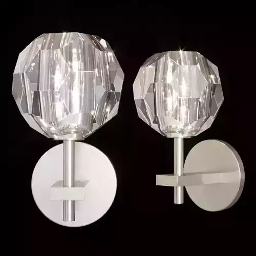 RH BOULE DE CRISTAL SINGLE SCONCE Nickel 