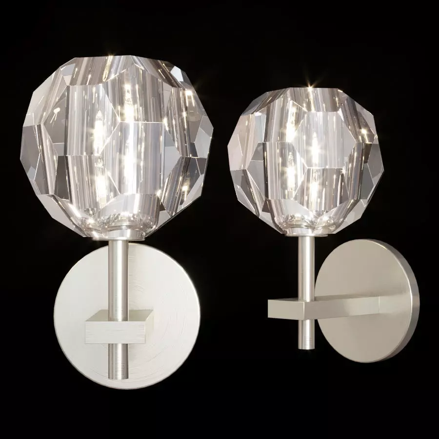 RH BOULE DE CRISTAL SINGLE SCONCE Nickel  3D model_0