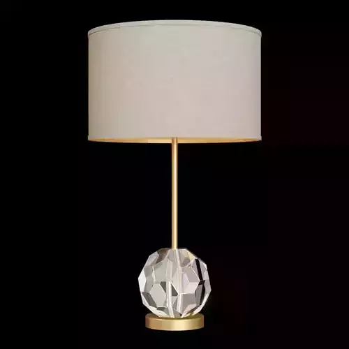 RH BOULE DE CRISTAL TABLE LAMP Brass 