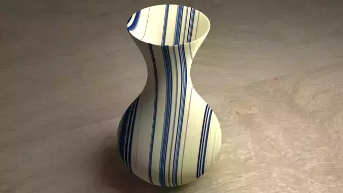 3D model of a vase