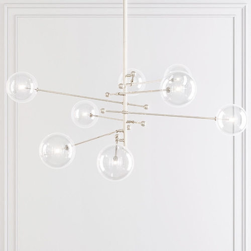 Restoration Hardware Glass Globe Mobile 8-ARM CHANDELIER 79 3D model