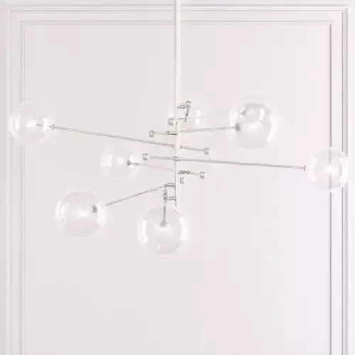 Restoration Hardware Glass Globe Mobile 8-ARM CHANDELIER 79
