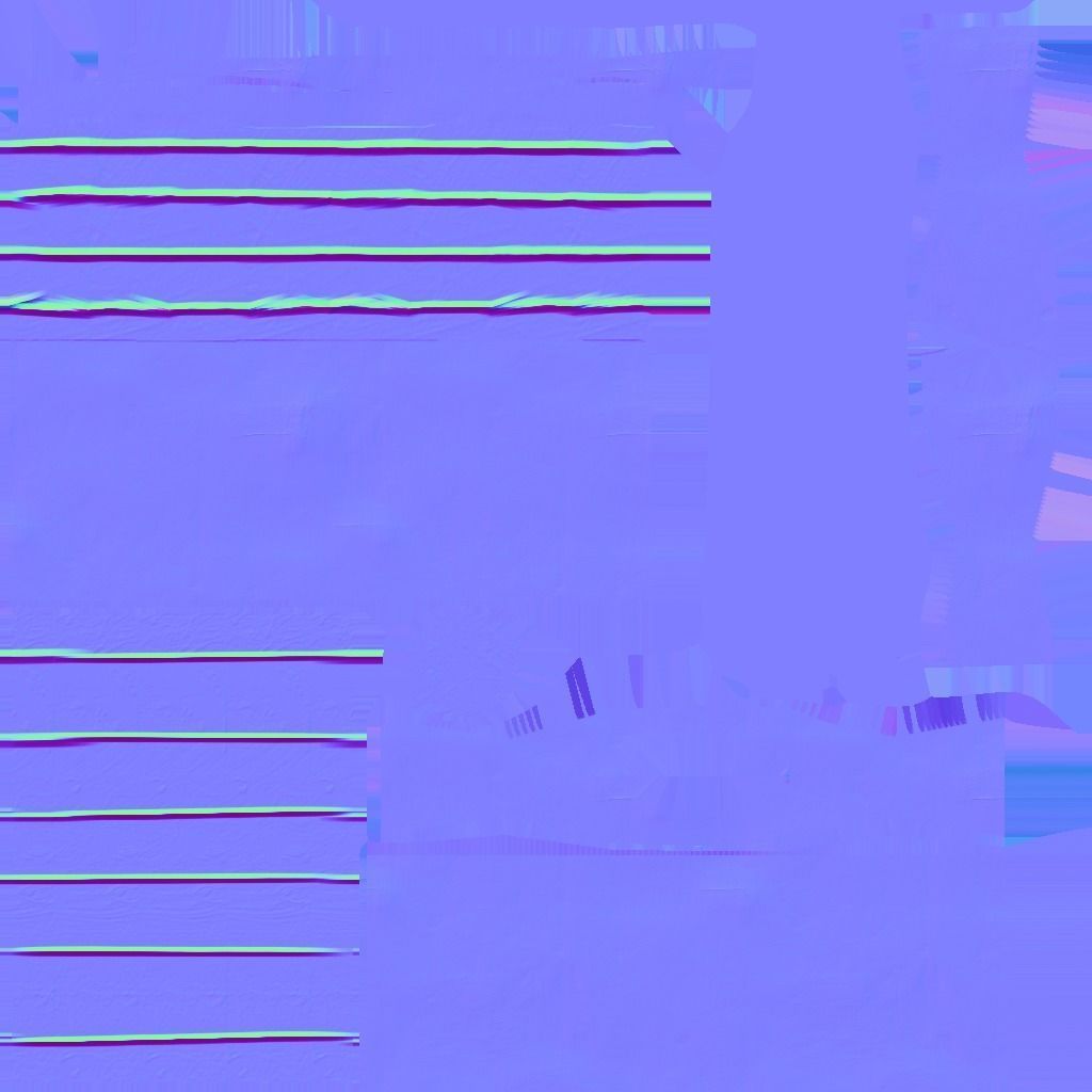 low poly sword in desert Low-poly 3D model_7