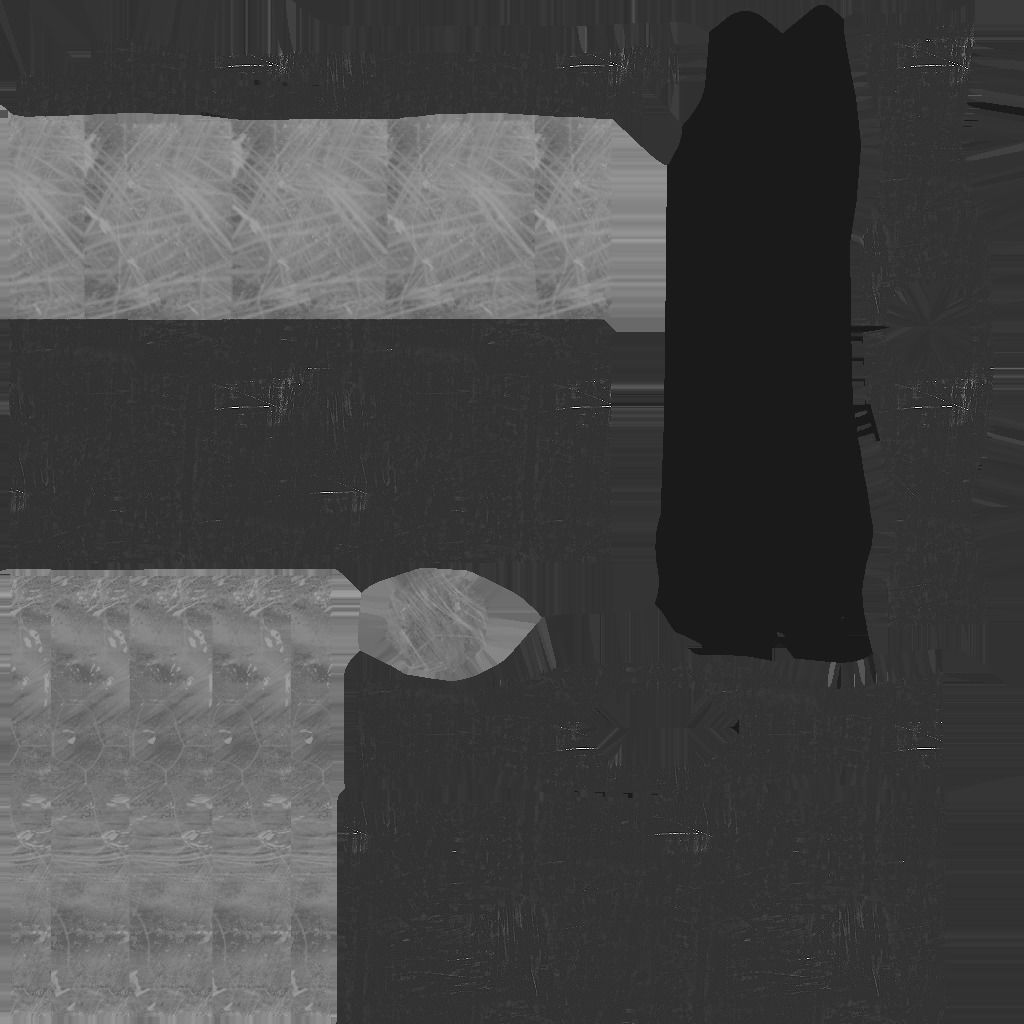 low poly sword in desert Low-poly 3D model_8