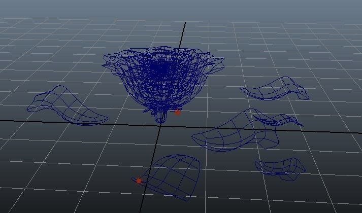 Rose Low-poly 3D model 3D model_5