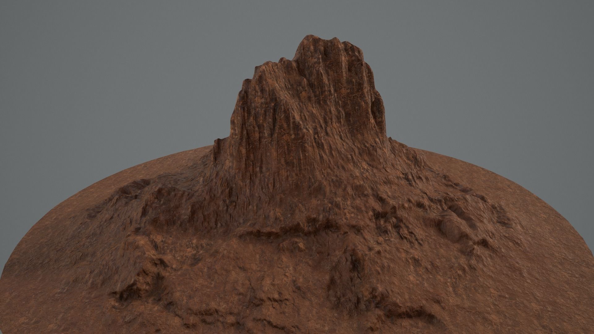 CANYON HILL Game  Ready Lowpoly Low-poly 3D model_5