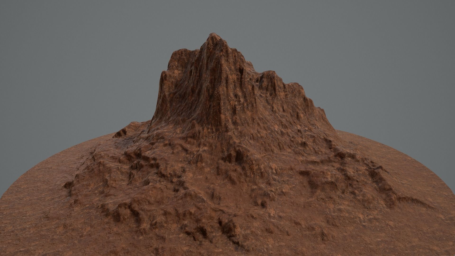 CANYON HILL Game  Ready Lowpoly Low-poly 3D model_6