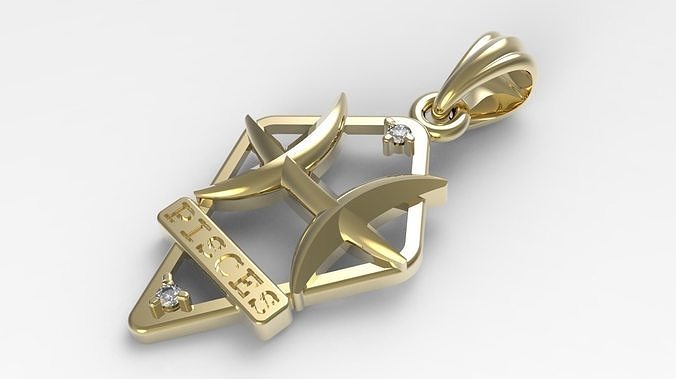 JPendant10 Pisces 3D print model