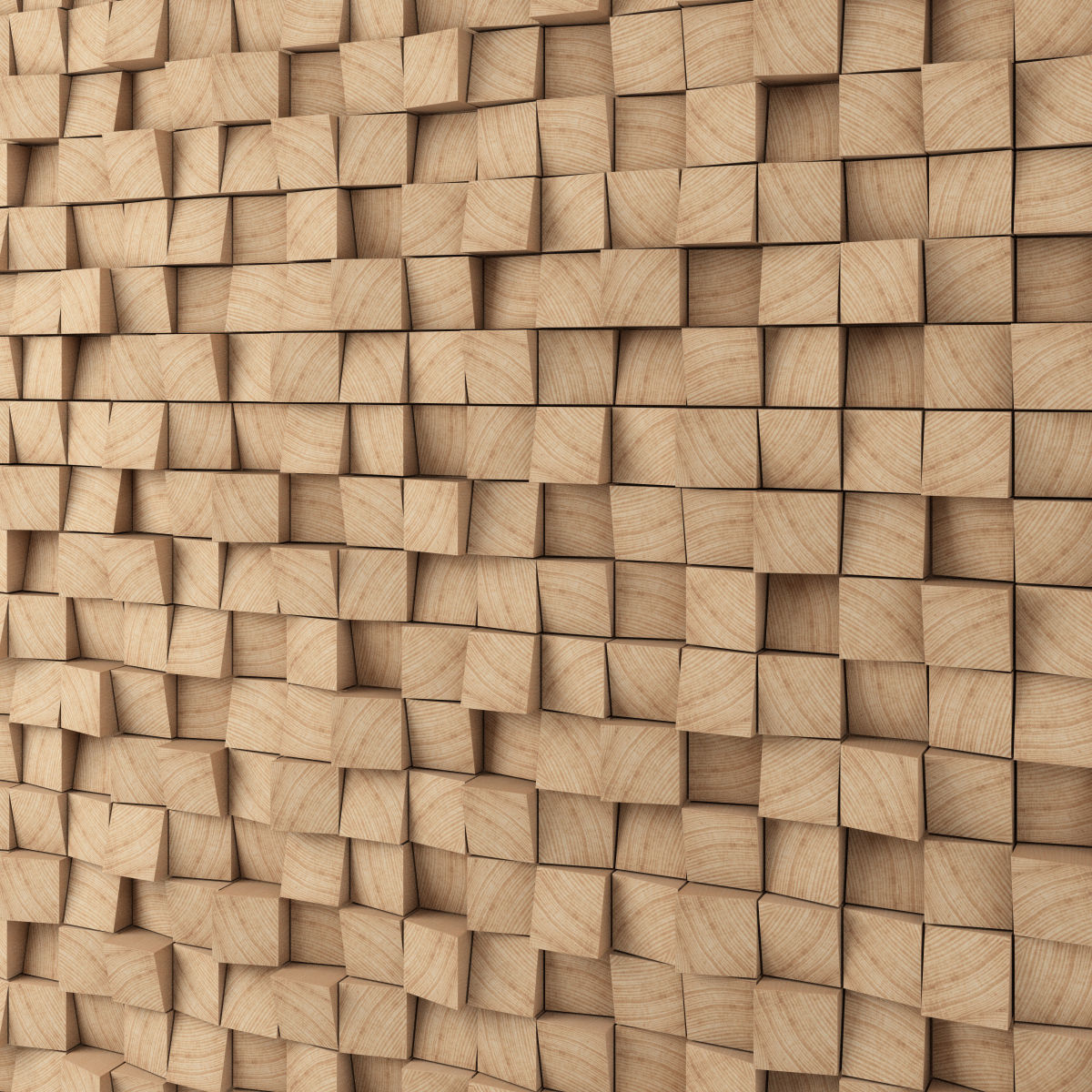Multifuser Diffuser - recording studio wall panel 3D model_2