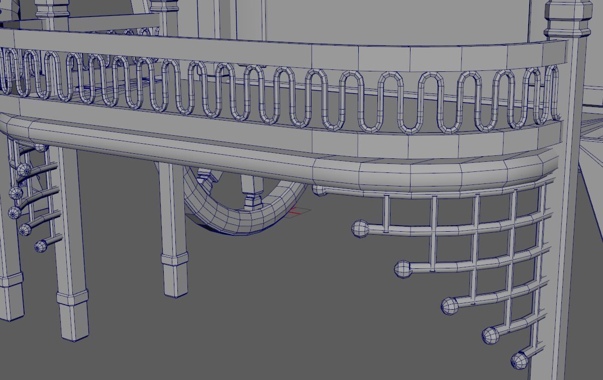 Carriage - 04 Low-poly 3D model_7