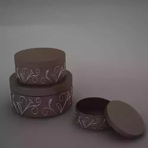 Round Box 3D model