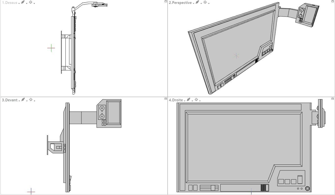 Scifi computers kitbash 3D Model 3D model_15