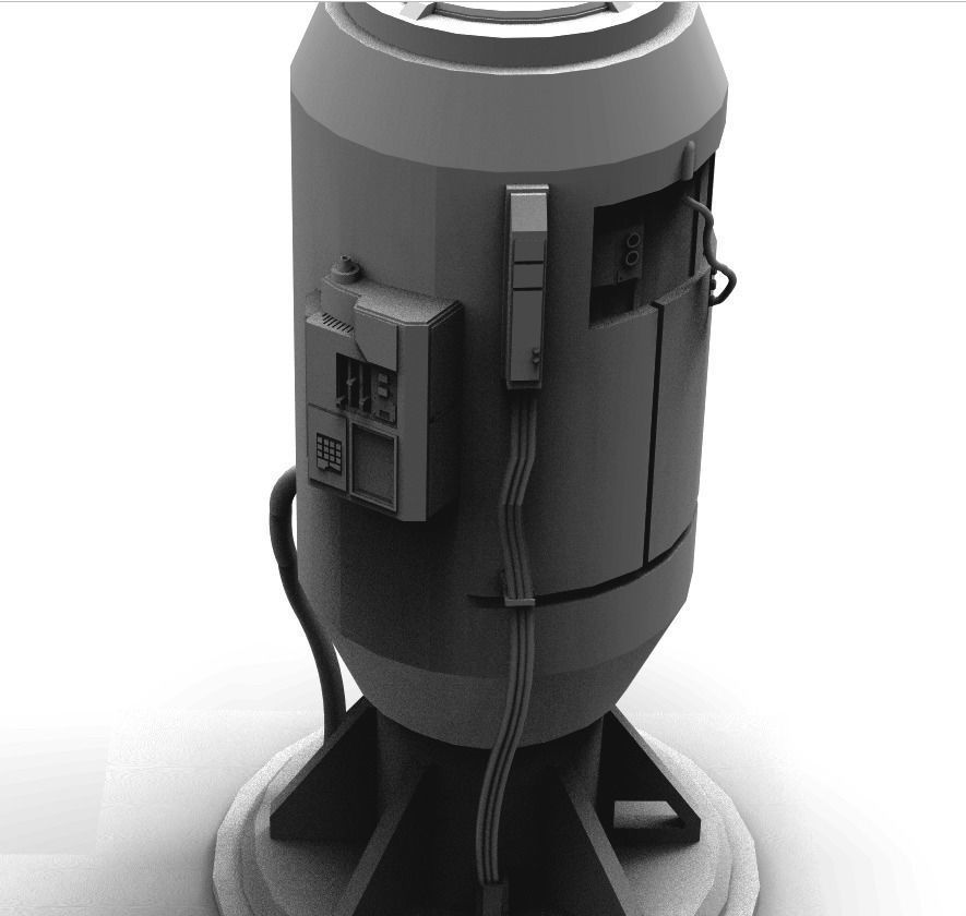 Scifi computers kitbash 3D Model 3D model_5