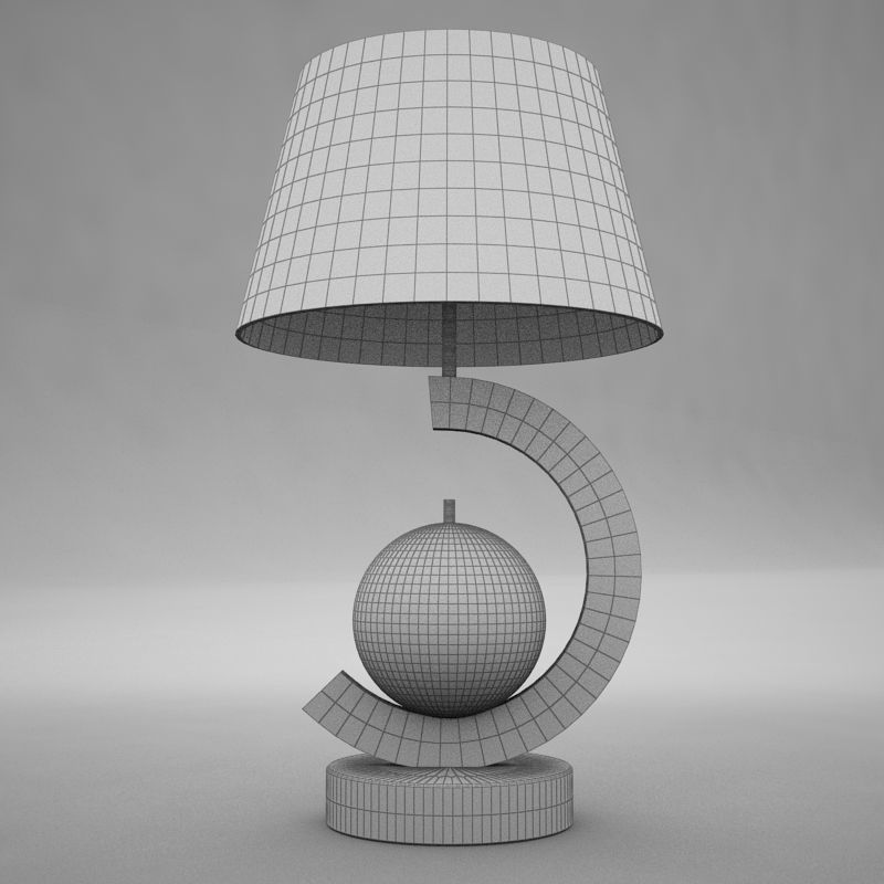Lamp 023 Low-poly 3D model_9
