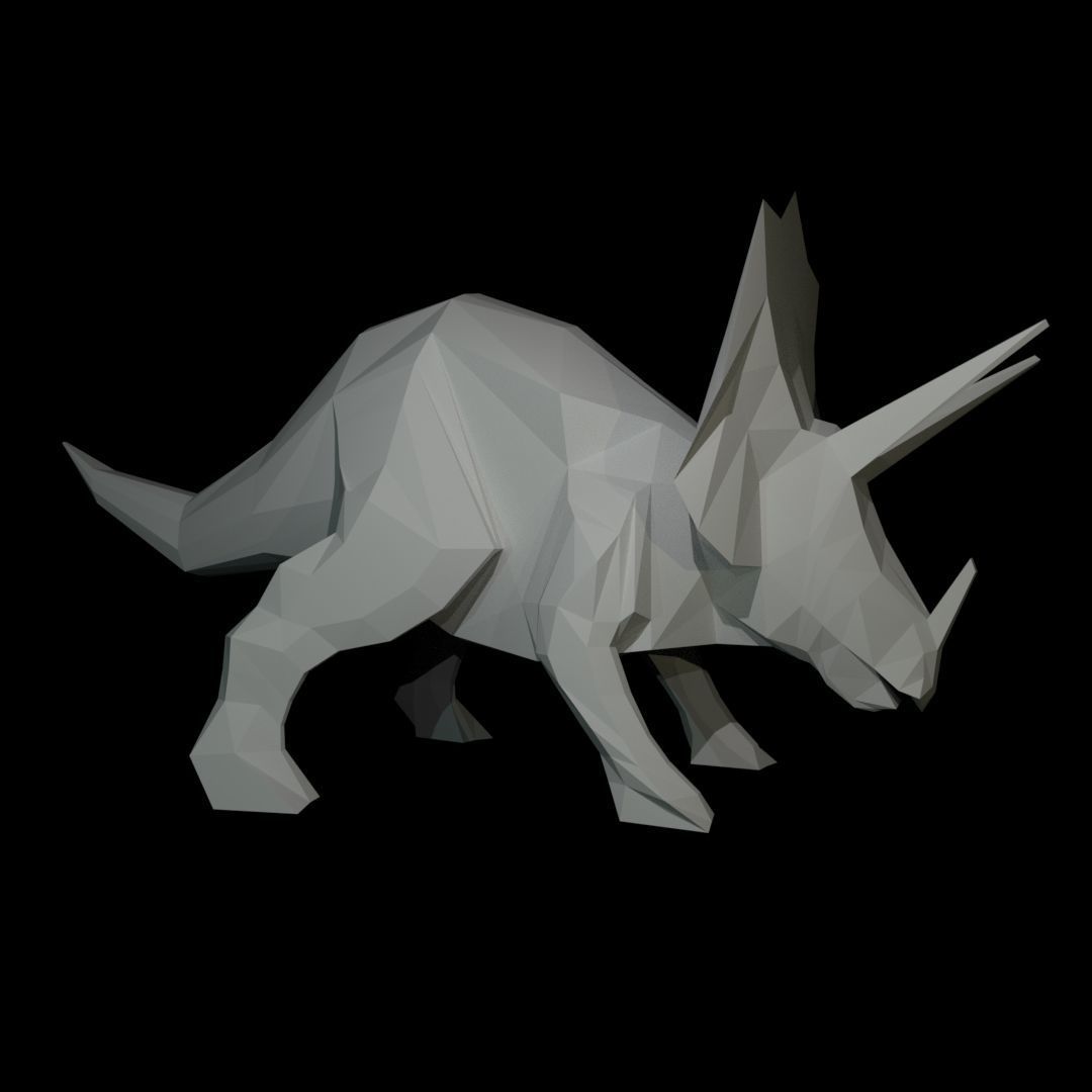 Low-Poly Dinosaurs dinosaur 3D Model Collection_34