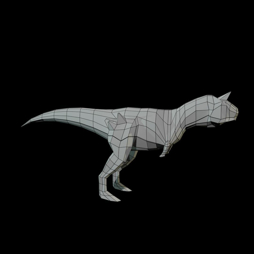 Low-Poly Dinosaurs dinosaur 3D Model Collection_18