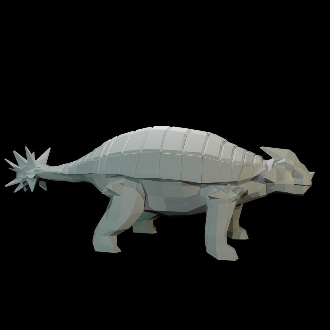 Low-Poly Dinosaurs dinosaur 3D Model Collection_14