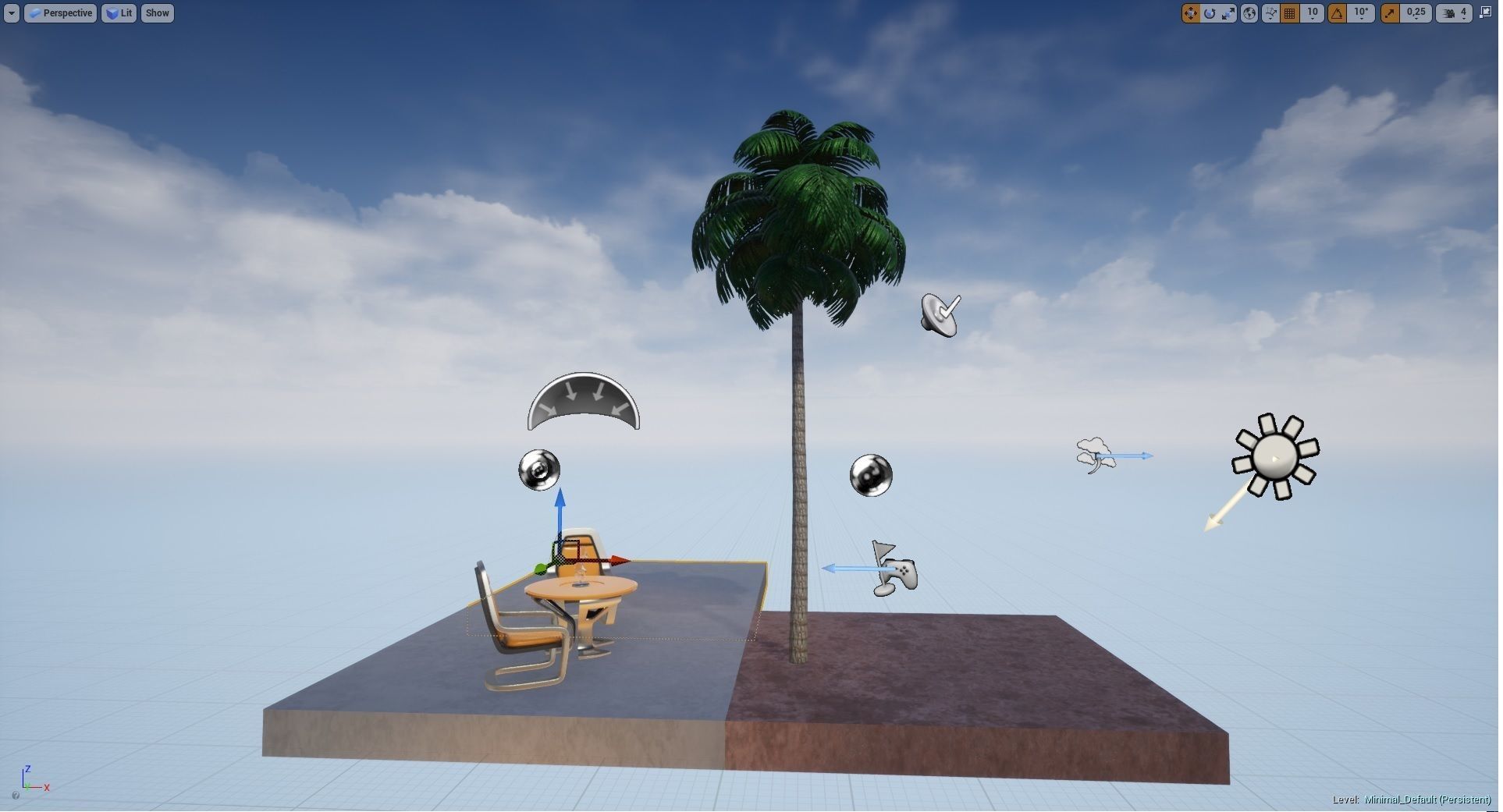 Palm Tree 02 Low Poly Low-poly 3D model_7