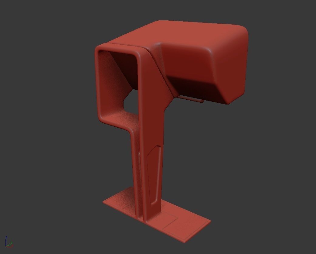 Sci-Fi Chair Set 3D model_9