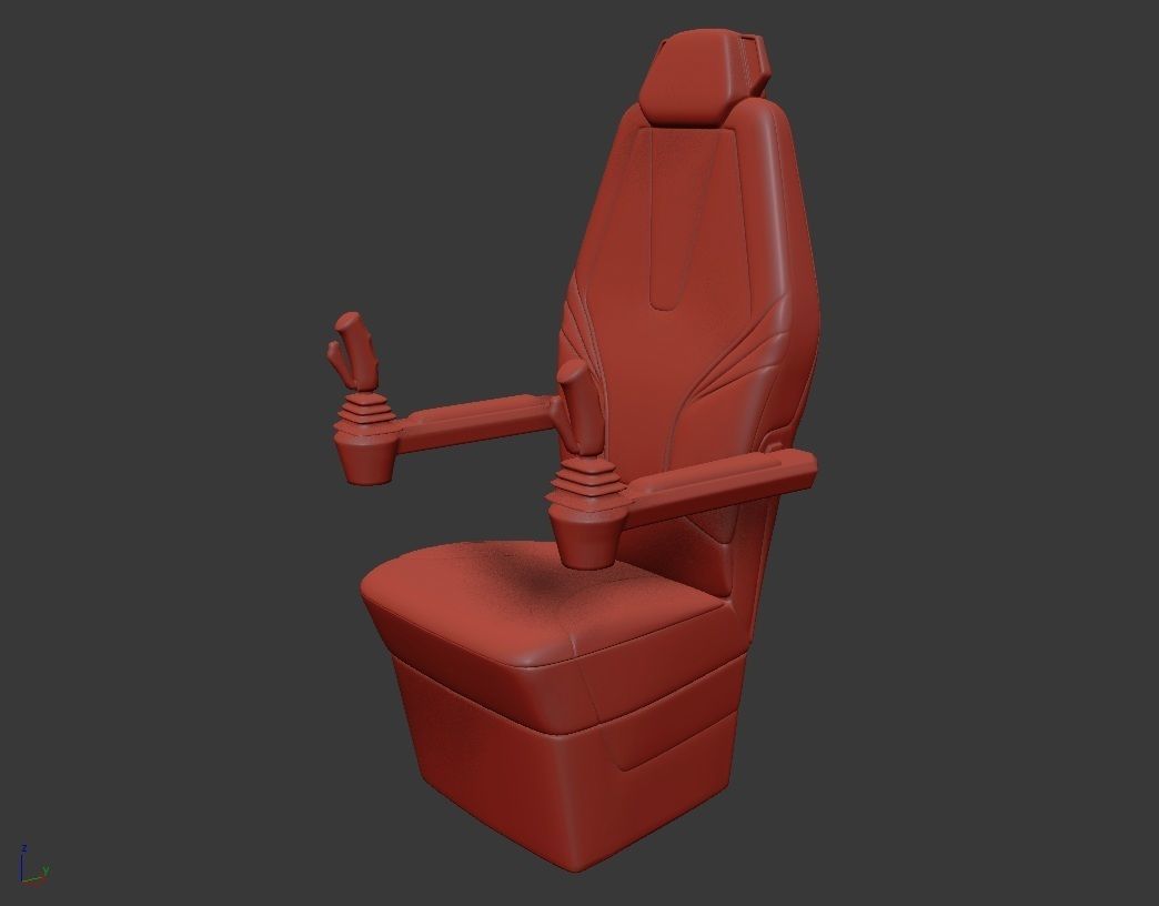 Sci-Fi Chair Set 3D model_11