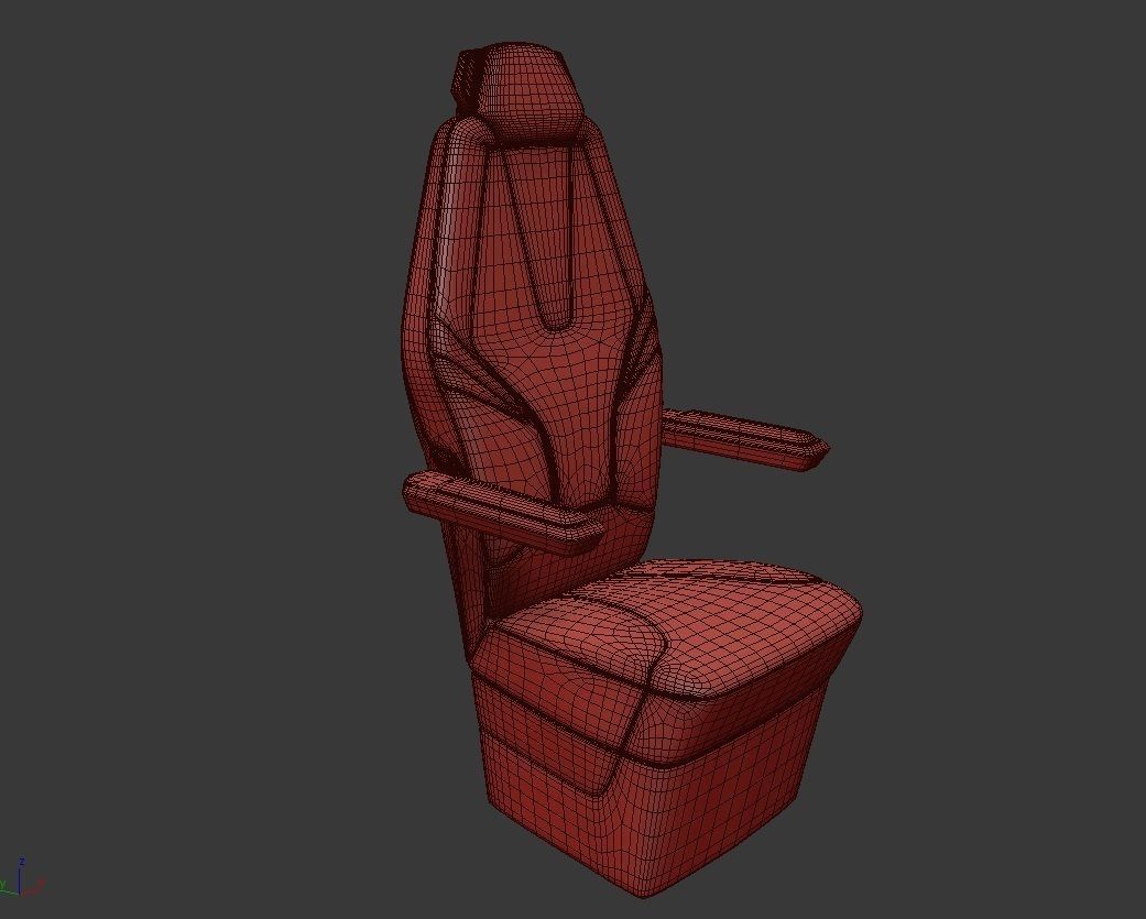 Sci-Fi Chair Set 3D model_5