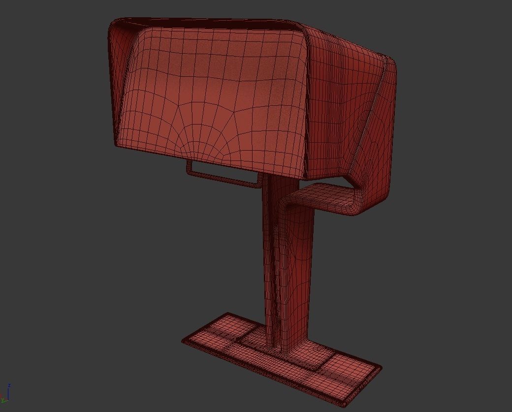 Sci-Fi Chair Set 3D model_8